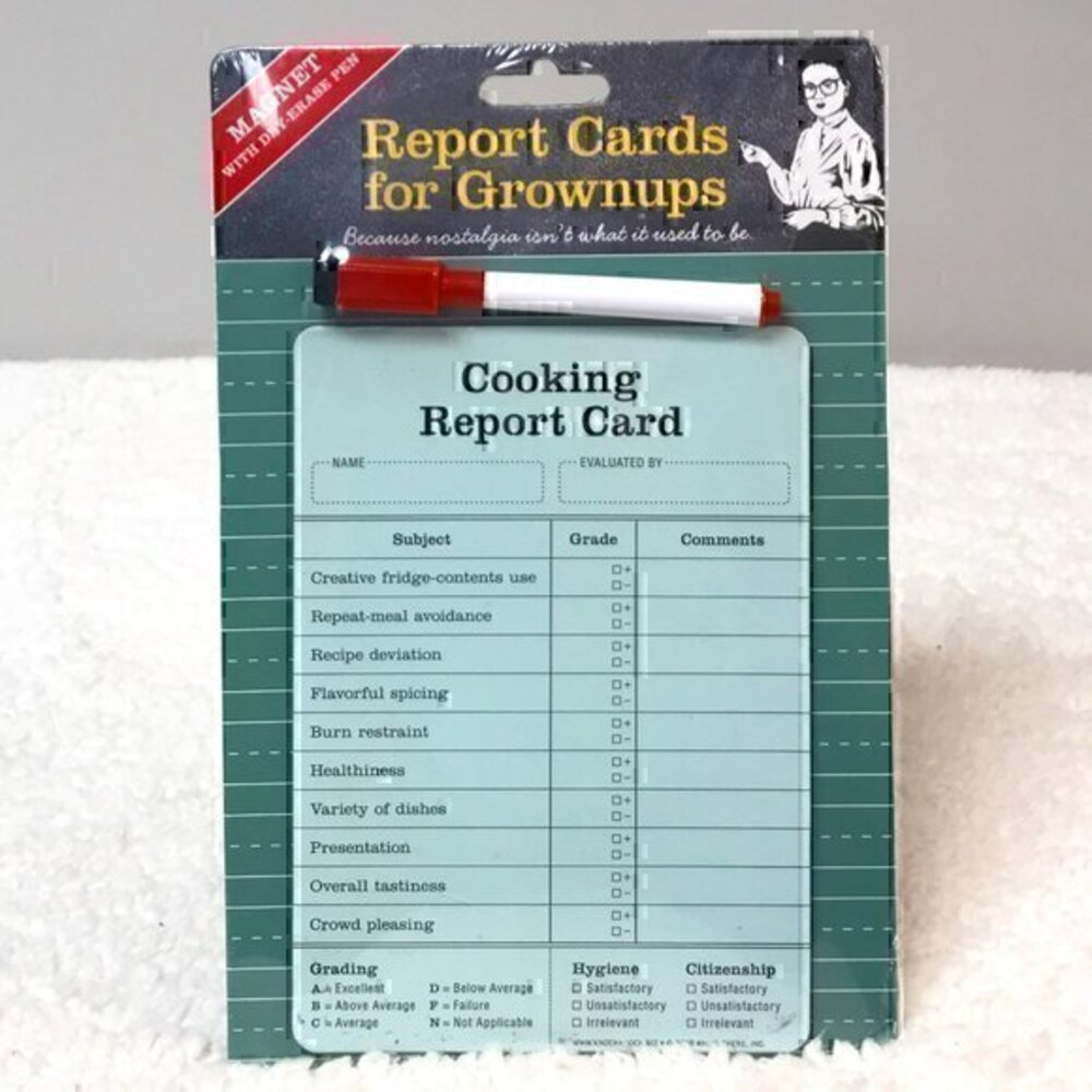Knock Knock "Cooking" Magnet Report Card for Grownups